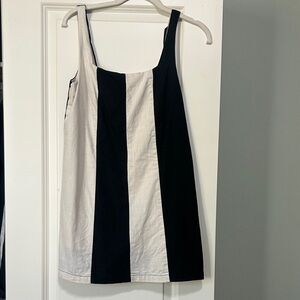 Black and White Striped Shift Dress